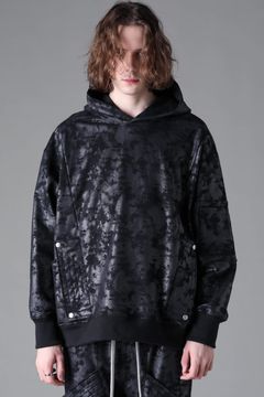 《2026AW先行予約》Sweat Cargo Hoodie Pullover"Black / L.Grey" / スウェットカーゴフーディプルオーバー"ブラック/ライトグレー"