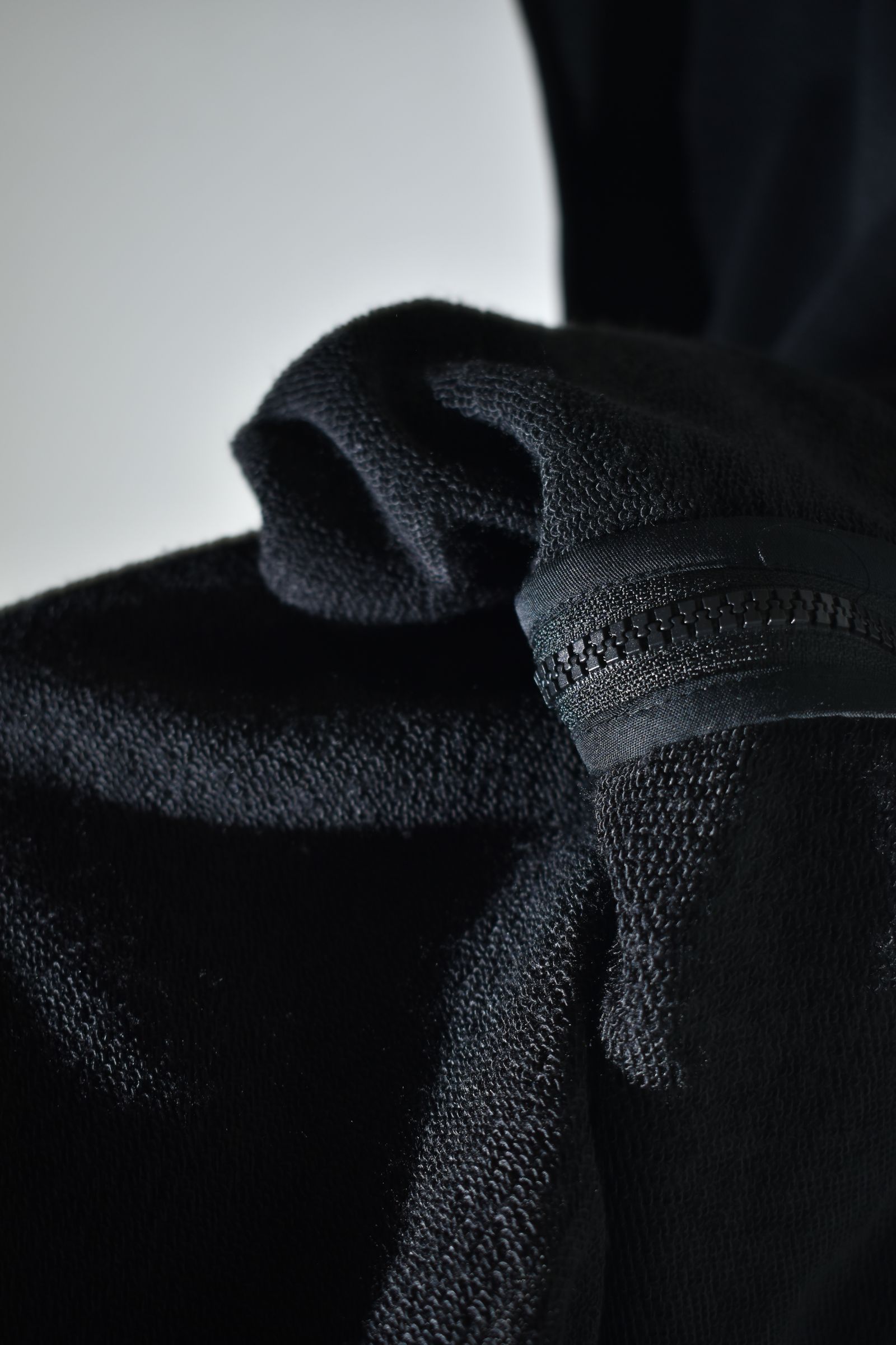 No Sleeve Zip Hoodie"Black" / ノースリーブジップフーディ"ブラック"