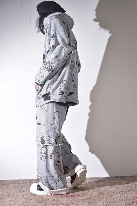 春夏のラフなスウェット