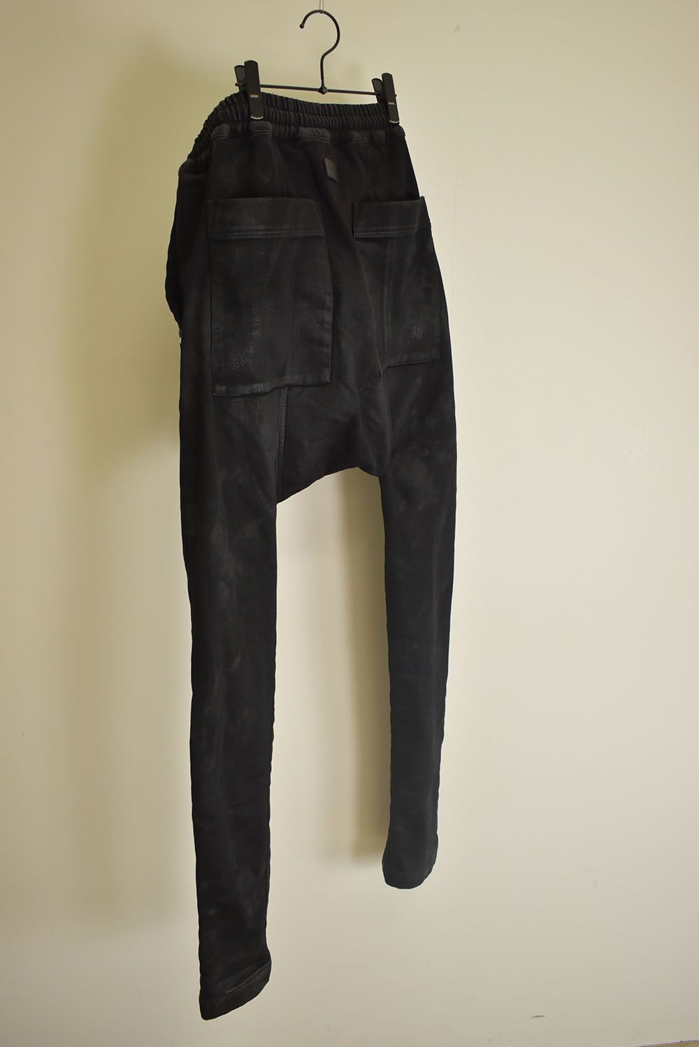 Coating Bonding  Sarouel Skinny Denim"Black" / コーティングボンディングサルエルスキニーデニム"ブラック"