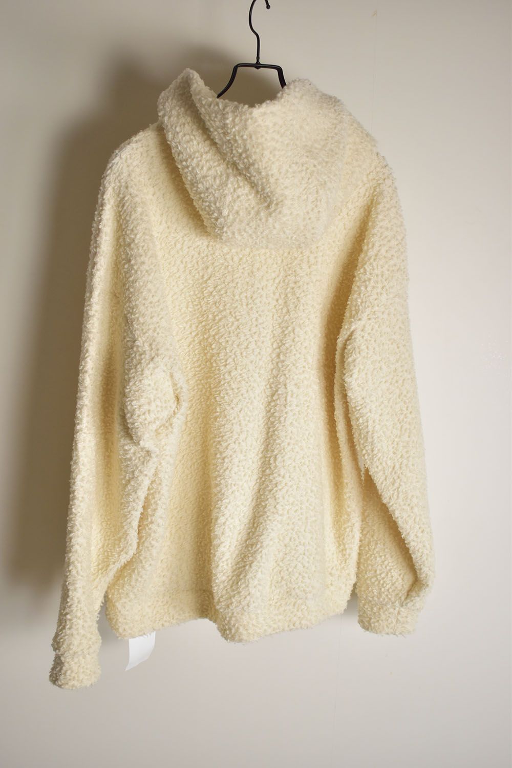 Wool Cotton Boa Hoodie Pullover"White" /  ウールコットンボアフーディプルオーバー"ホワイト"