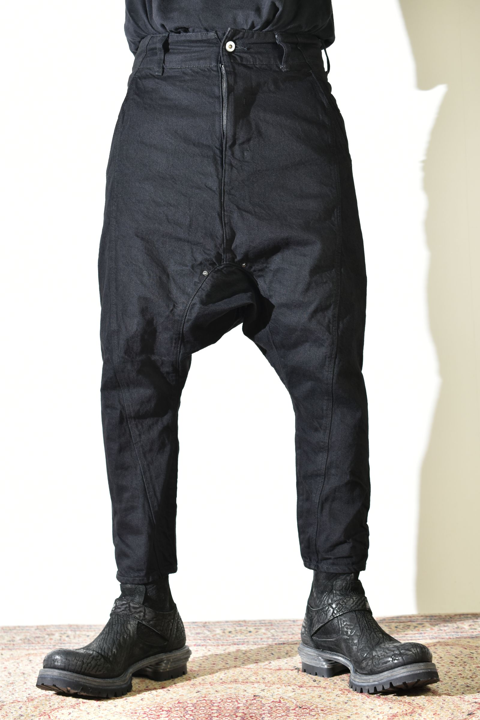 Sarrouel Denim Pants "Black" / サルエルデニムパンツ "ブラック"