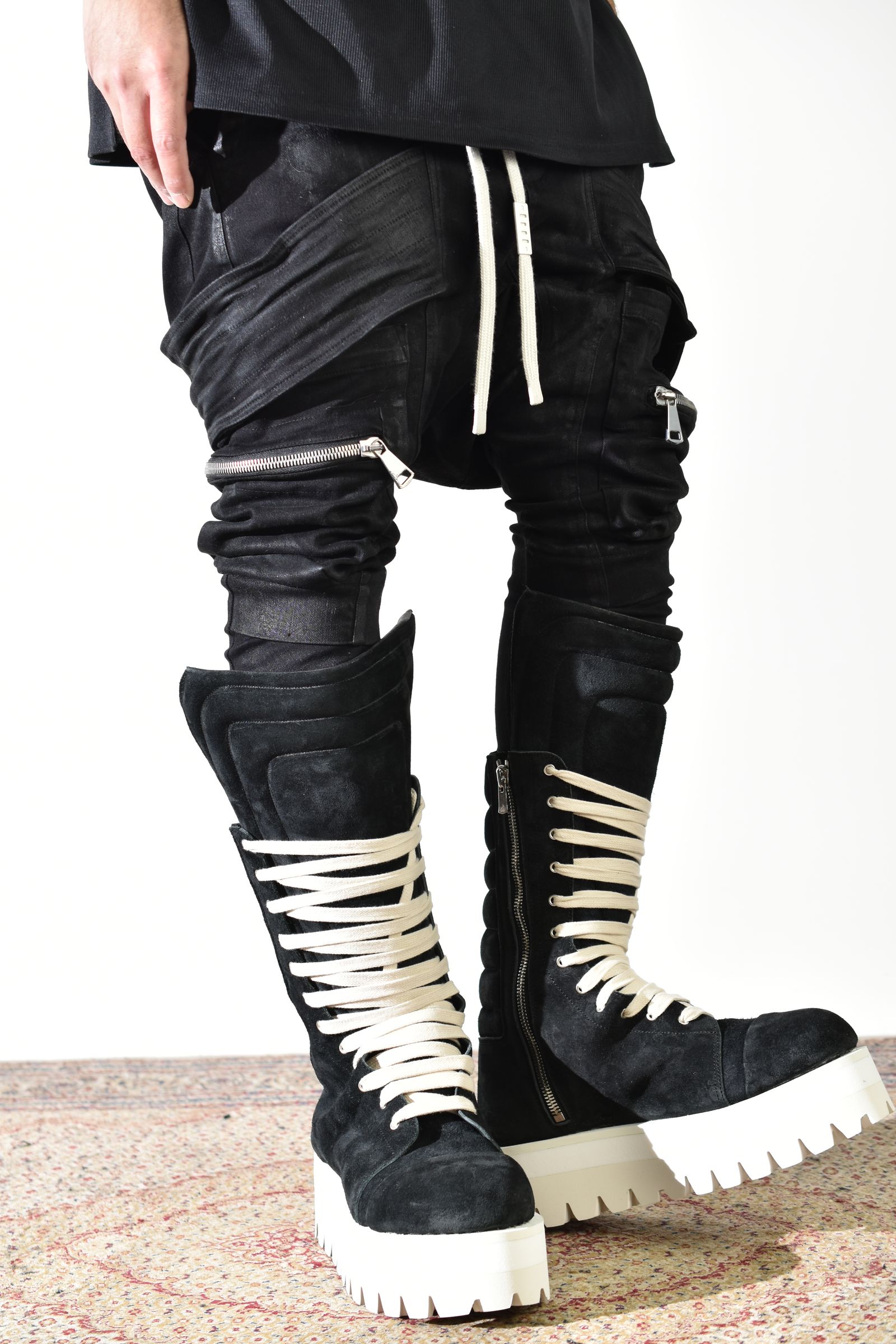 Torqe High Boots"Black × White" / トルクハイブーツ"ブラック×ホワイト"