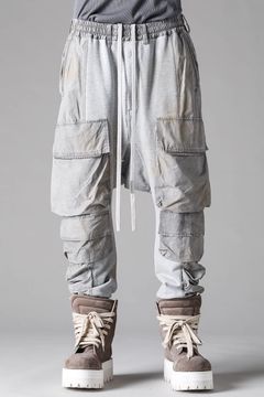 《2027SS先行予約》Vintage Cargo Sarrouel Easy Pants "Black × Brown / Grey × L.Grey / Ivory" / ヴィンテージカーゴサルエルイージー"パンツ"ブラック×ブラウン / グレー×ライトグレー / アイボリー"