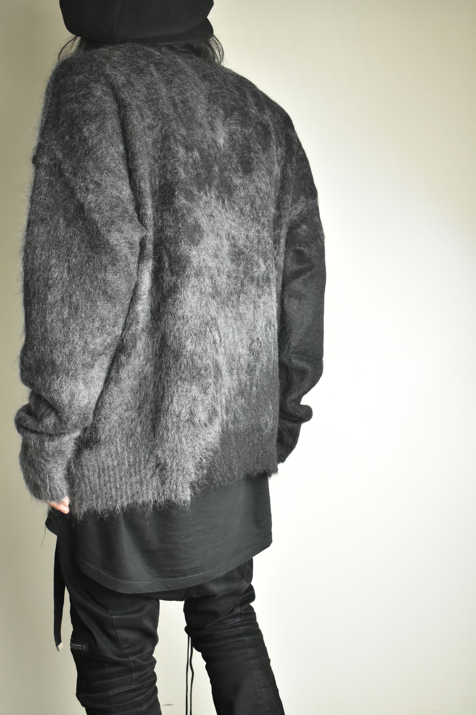 Gradation Mohair Knit Pullover"Black" / グラデーションモヘアニットプルオーバー"ブラック"