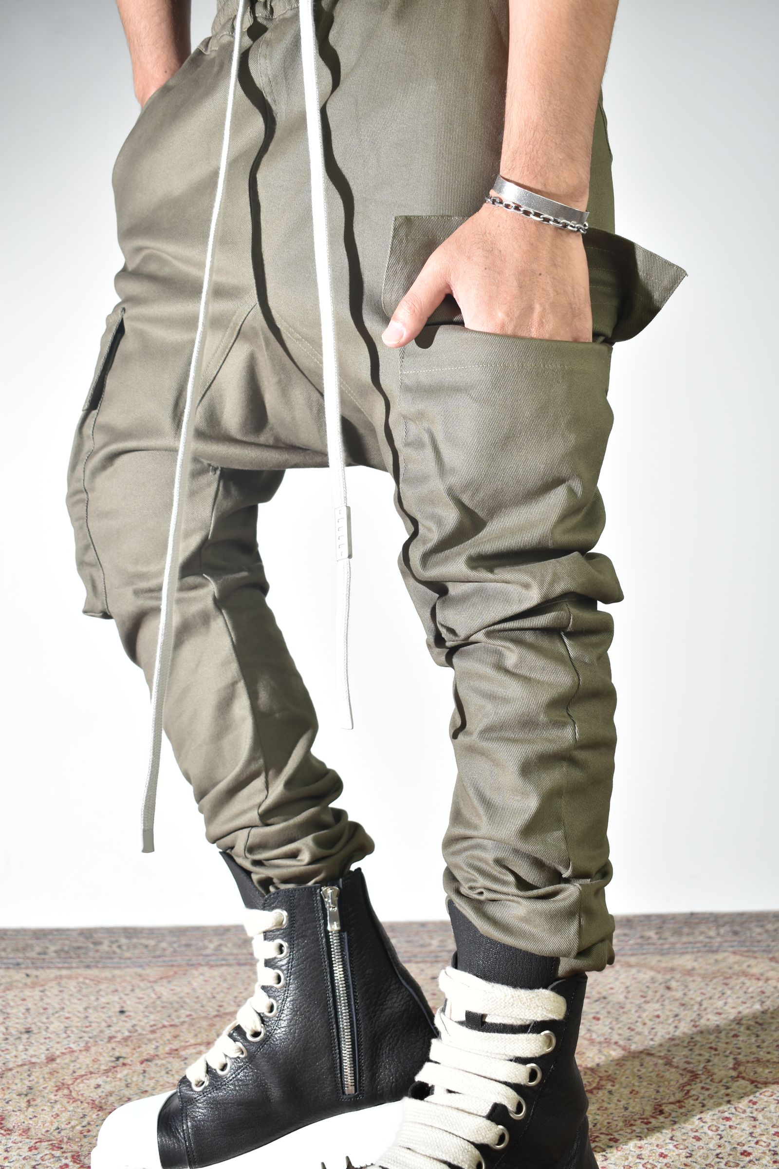 【Exclusive】Cargo Sarouel Skinny"Khaki" / カーゴサルエルスキニー"カーキ"