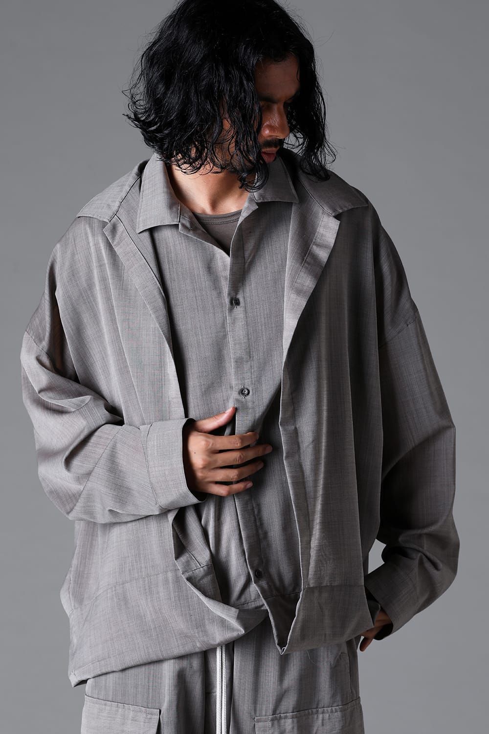 《2026SS先行予約》Coalesce Shirts"Black /Stone" / コウアレスシャツ"ブラック/ストーン"