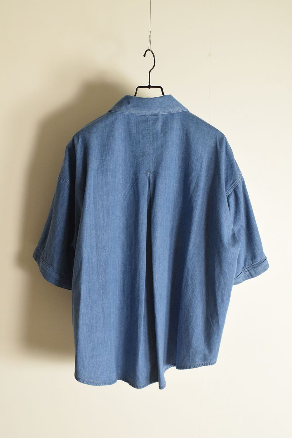 Detachable Sleeve Hook Cuff Shirt"Blue Washed" / デタッチャブルスリーブホックカフスシャツ"ブルーウォッシュド"