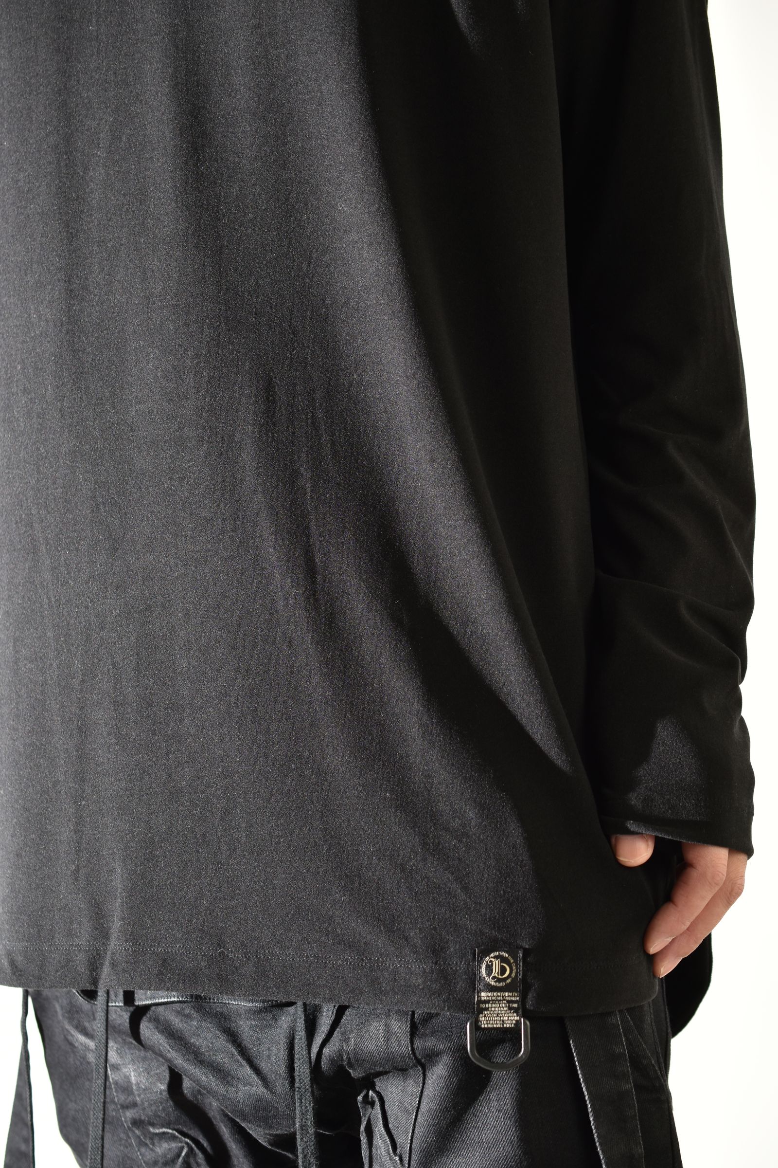 Loose Neck Premier Long Sleeve Tee"Black" /  ルーズネックプレミアロングスリーブTee"ブラック"