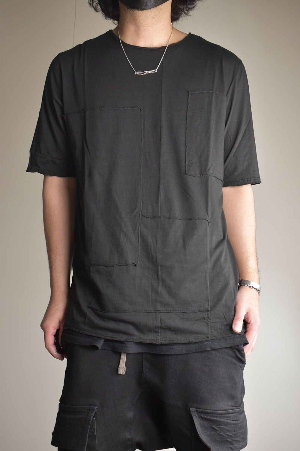 Patchwork Over Tee"Black" / パッチワークオーバーTee"ブラック"