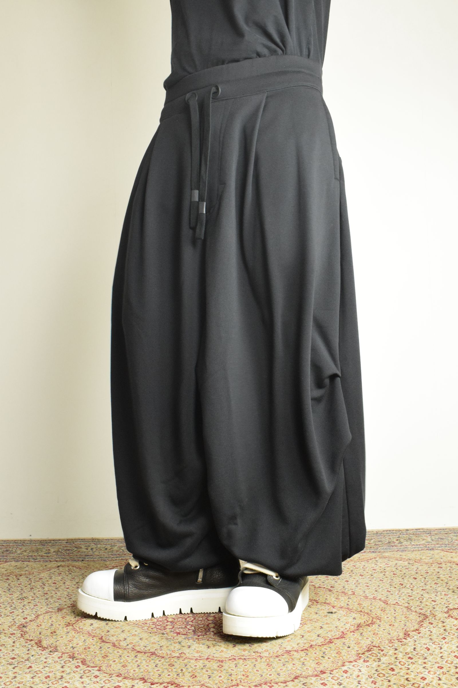 Sarouel Wide Sweat Pants"Black" / サルエルワイドスウェットパンツ"ブラック"