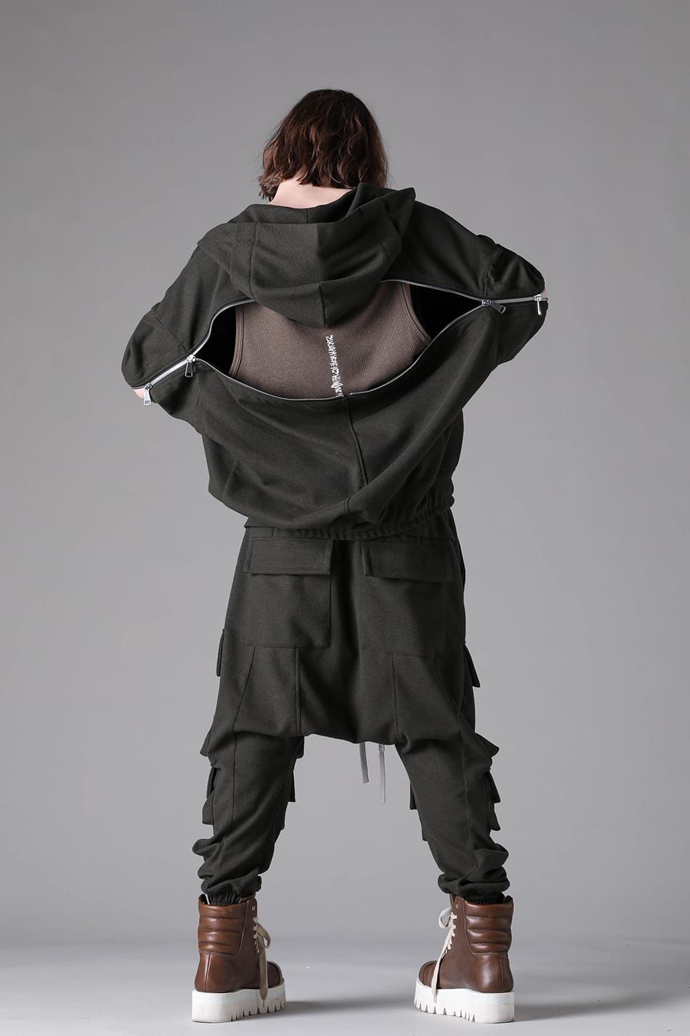 《2026AW先行予約》Knit Jersey Military Sarrouel Easy Pants"Black / Khaki" / ニットジャージーミリタリーサルエルイージーパンツ"ブラック / カーキ"