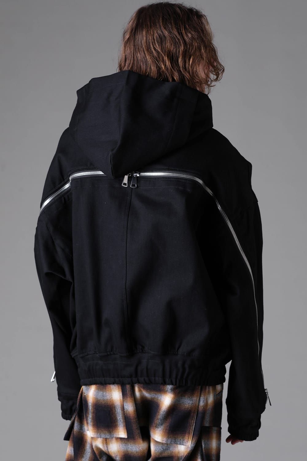 《2026AW先行予約》Denim Zip Hoodie Blouson"Black" / デニムジップフーディブルゾン"ブラック"
