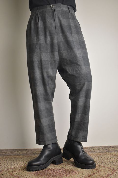 Turn Up Sarrouel Pants"Grey" / ターンアップサルエルパンツ"グレー"