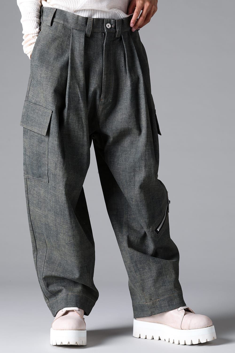 《2026SS先行予約》Blended Shades Denim Pants"D.verdigris/L.verdigris/Steel Blue"/ブレンデッドシェイドデニムパンツ" / ダークベルディグリ/ライトベルディグリ/スティールブルー"