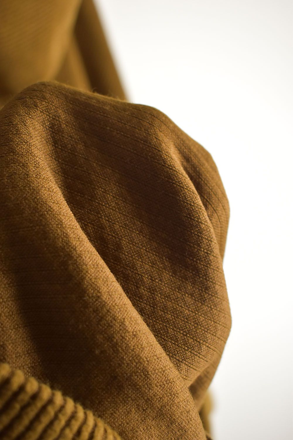 Kint Corduroy Hoodie"Camel" / ニットコーデュロイフーディ"キャメル"