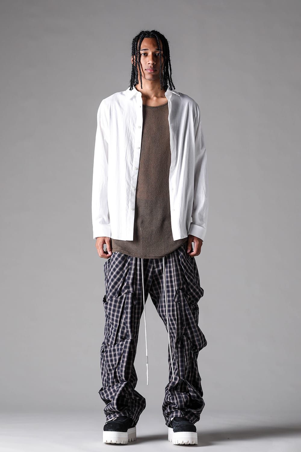 《2027SS先行予約》Over Sized Shirts"Black / Blue /L.Pink / Ivory" / オーバーサイズシャツ "ブラック / ブルー / ライトピンク /アイボリー"