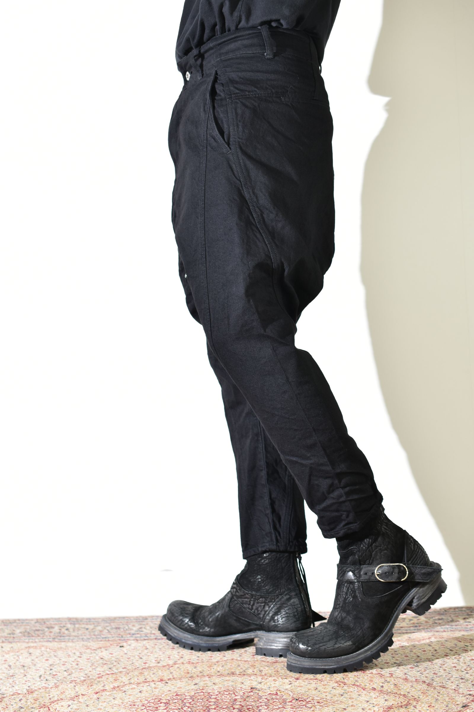 Sarrouel Denim Pants "Black" / サルエルデニムパンツ "ブラック"