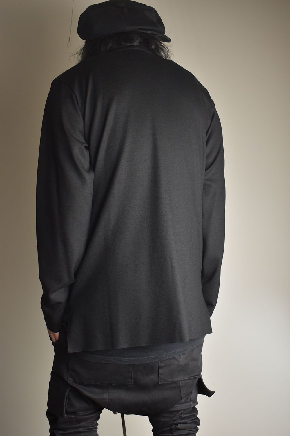 High Neck  Long Pullover "Black" / ハイネックロングプルオーバー"ブラック"