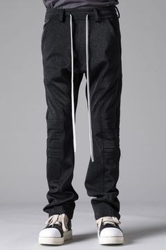 《2026AW先行予約》Lurex Muti Panel Flared Pants"Black" / ルレックスマルチパネルフレアパンツ"ブラック"