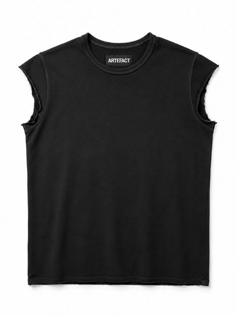 《2027SS先行予約》Lightweight French Terry Tank Top "Black" / ミニ裏毛タンクトップ"ブラック"