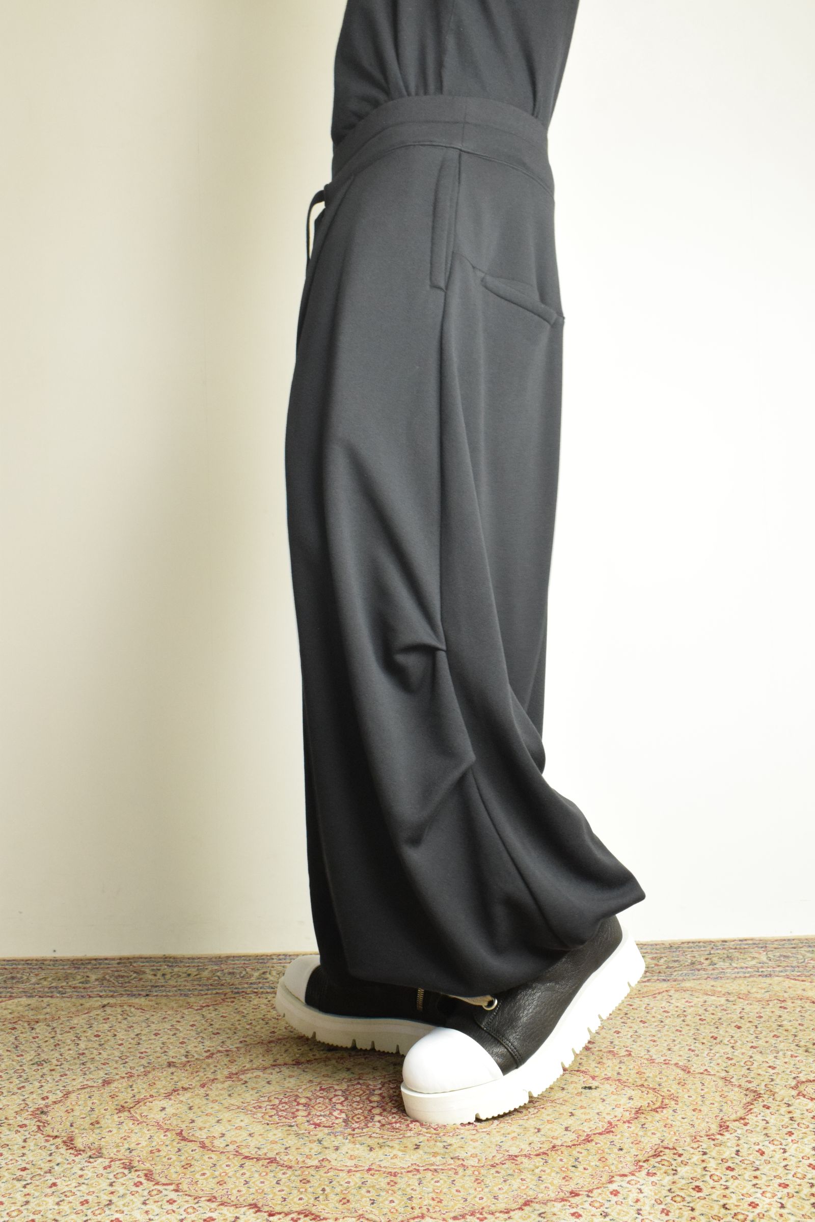 Sarouel Wide Sweat Pants"Black" / サルエルワイドスウェットパンツ"ブラック"