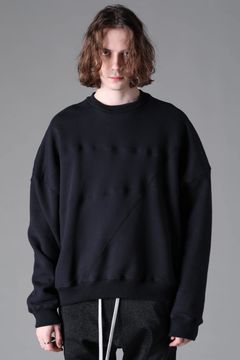 《2026AW先行予約》Panelled Over Size Pullover"Black / D.Grey" / パネルオーバーサイズプルオーバー"ブラック/ダークグレー"