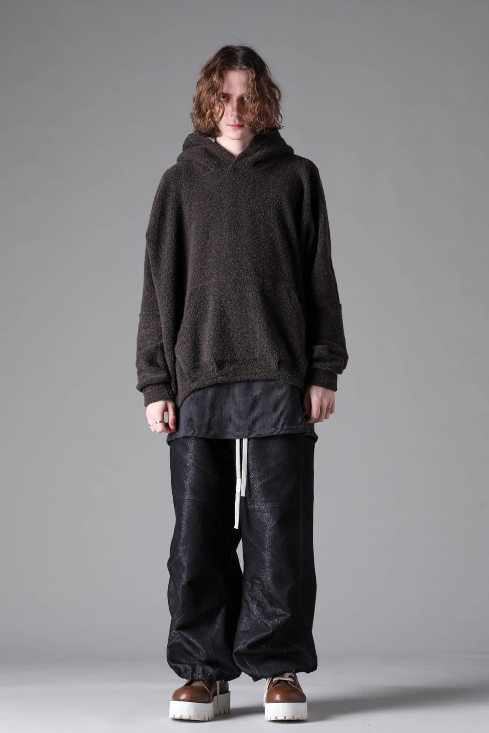 《2026AW先行予約》Panelld Denim Extra Wide Pnats"Balck × Silver" /  パネルデニムエクストラワイドパンツ"ブラック×シルバー"