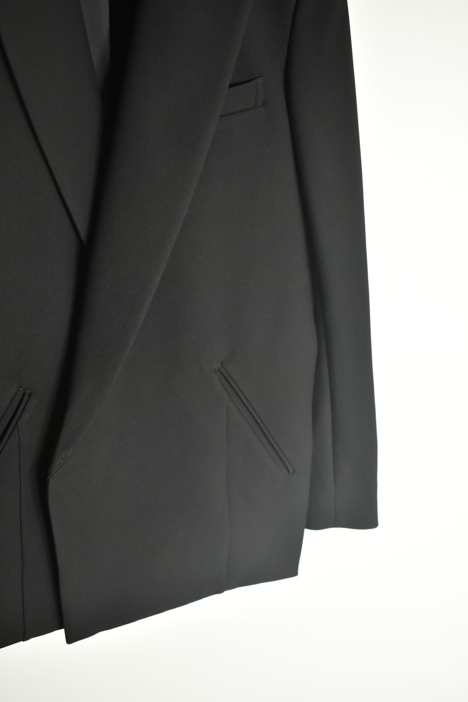 Notch Lapel Double Breasted Tailored Jacket "Black" / ノッチドラペルダブルブレストテーラードジャケット"ブラック"