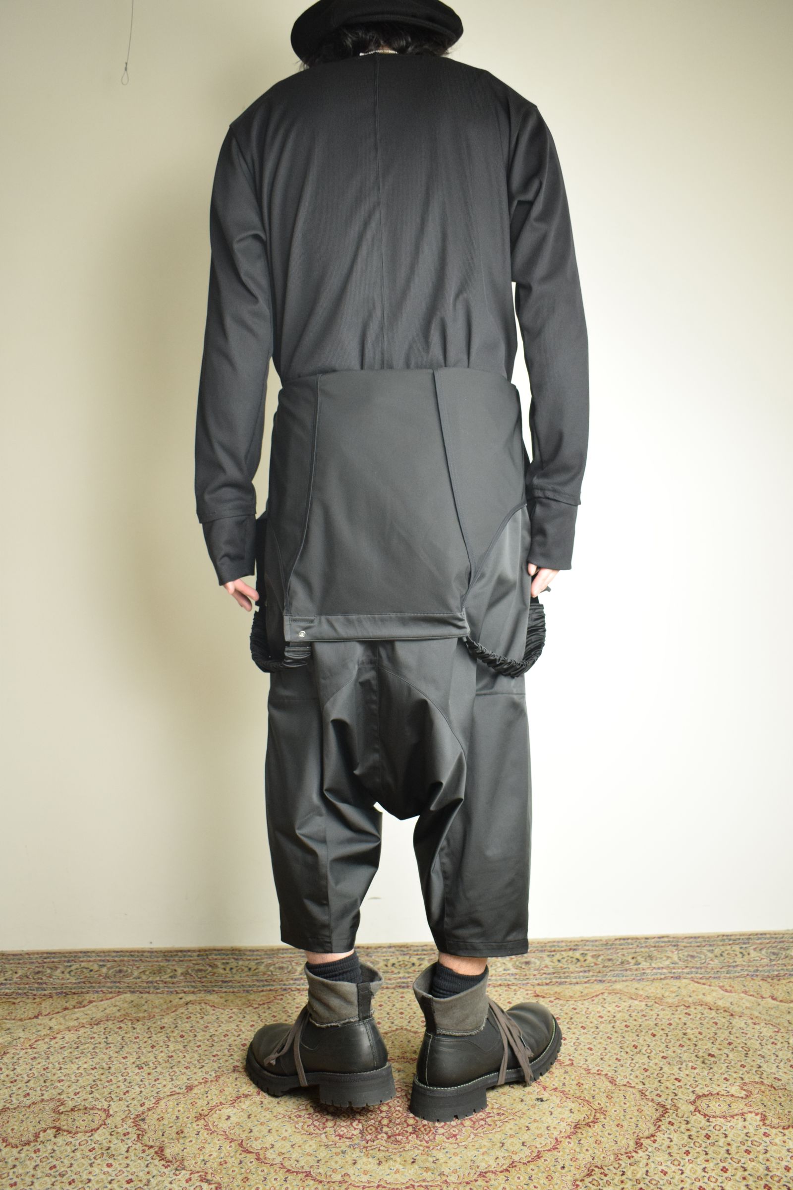 Deep Crotch Over All"Black" / ディープクロッチオーバーオール"ブラック"