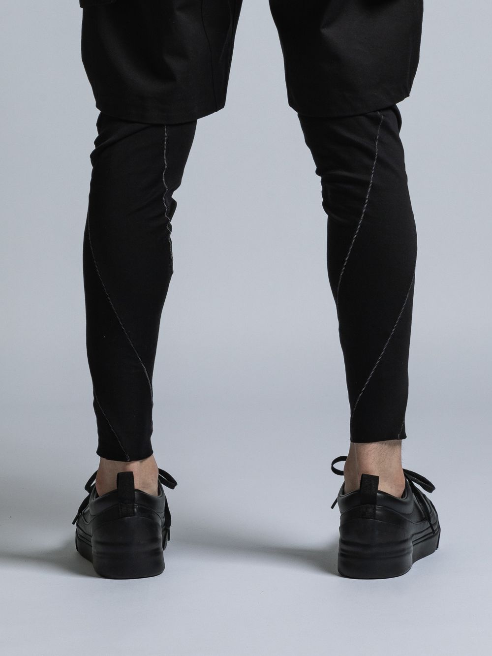 Low Cut Leather Sneakers"Black"/ローカットレザースニーカー"ブラック"