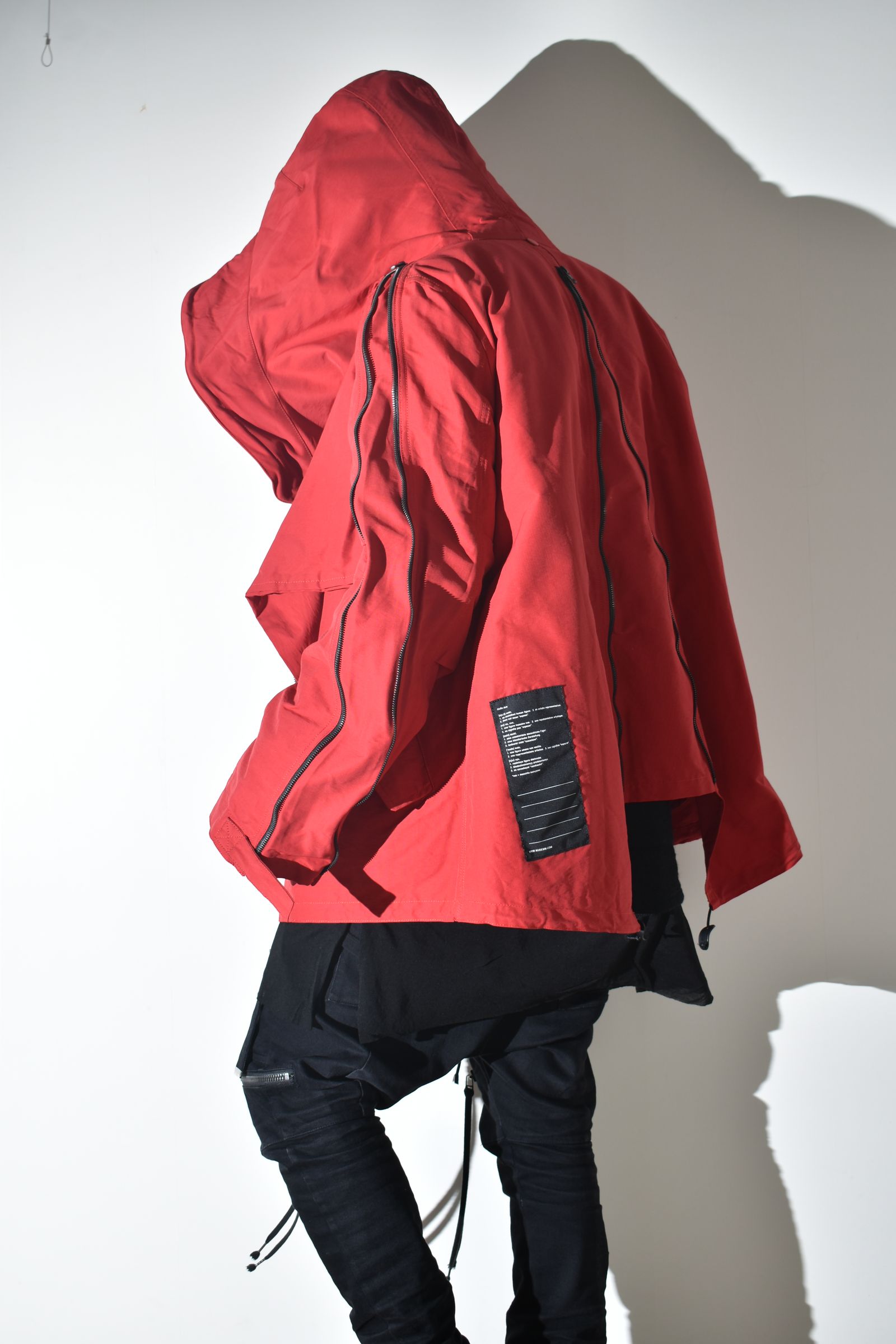 Multi Zip Short Mods Coat"Red" / マルチジップショートモッズコート"レッド"