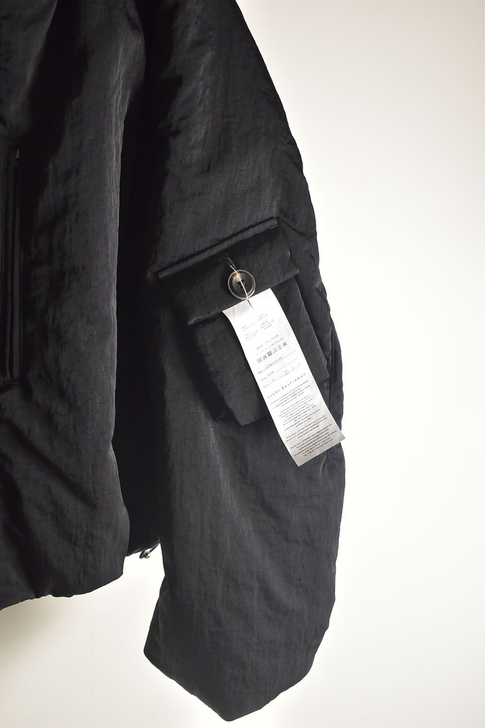 Padding Short Blouson"Black" / パディングショートブルゾン"ブラック"