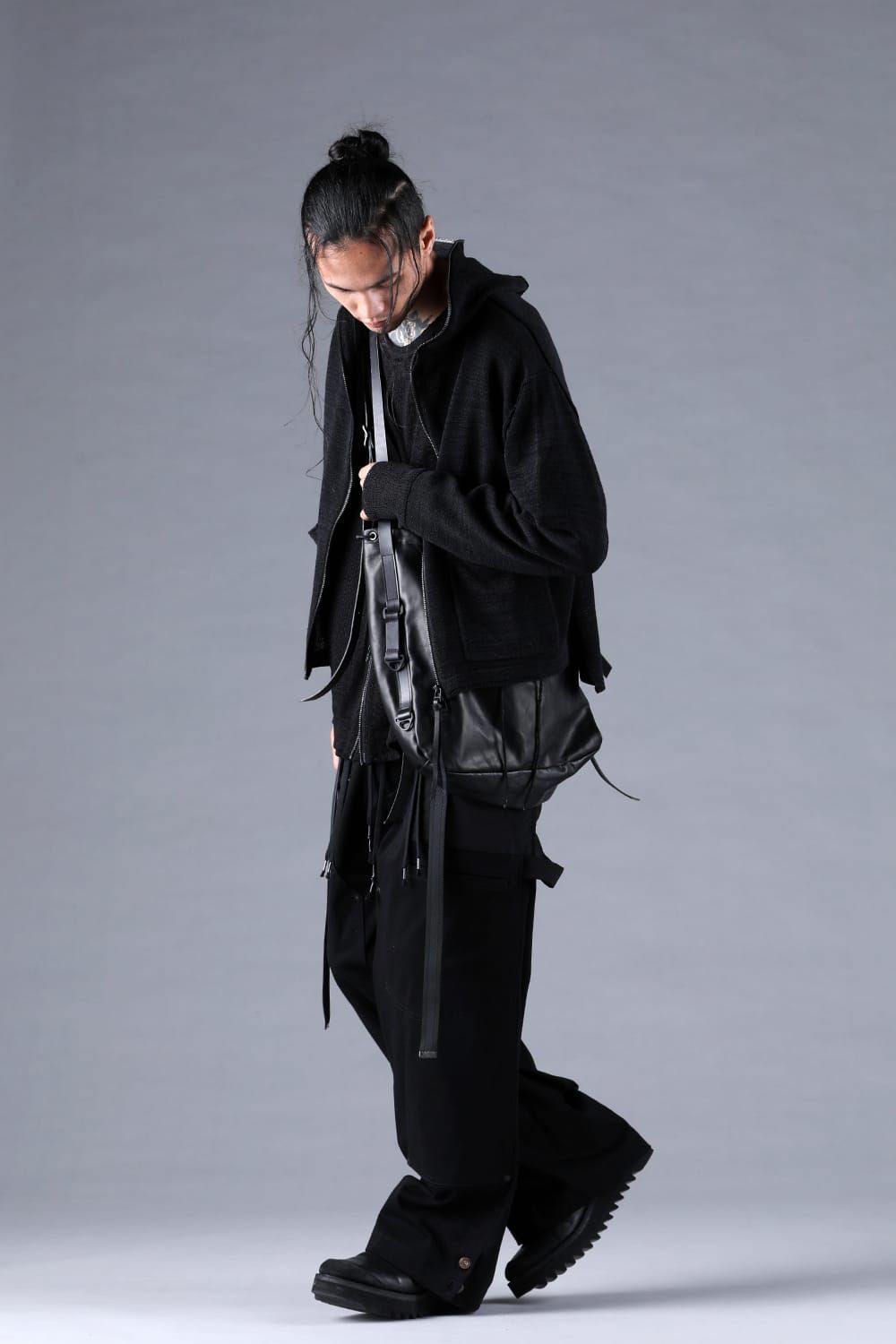 Horse Leather Shoulder Bag"Black" / ホースレザーショルダーバッグ"ブラック"