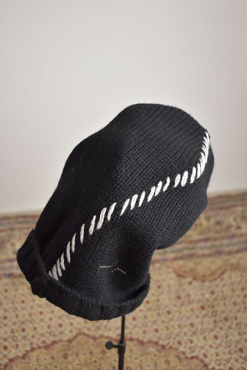 Over Lock Knit Cap"Black" / オーバーロックニットキャップ"ブラック"