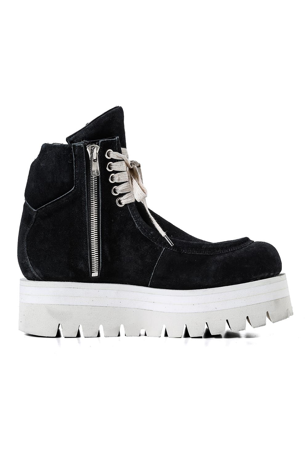 《2027SS先行予約分》Moccasin Boots "All Black / Black × White" / モカシンブーツ "オールブラック / ブラック×ホワイト"