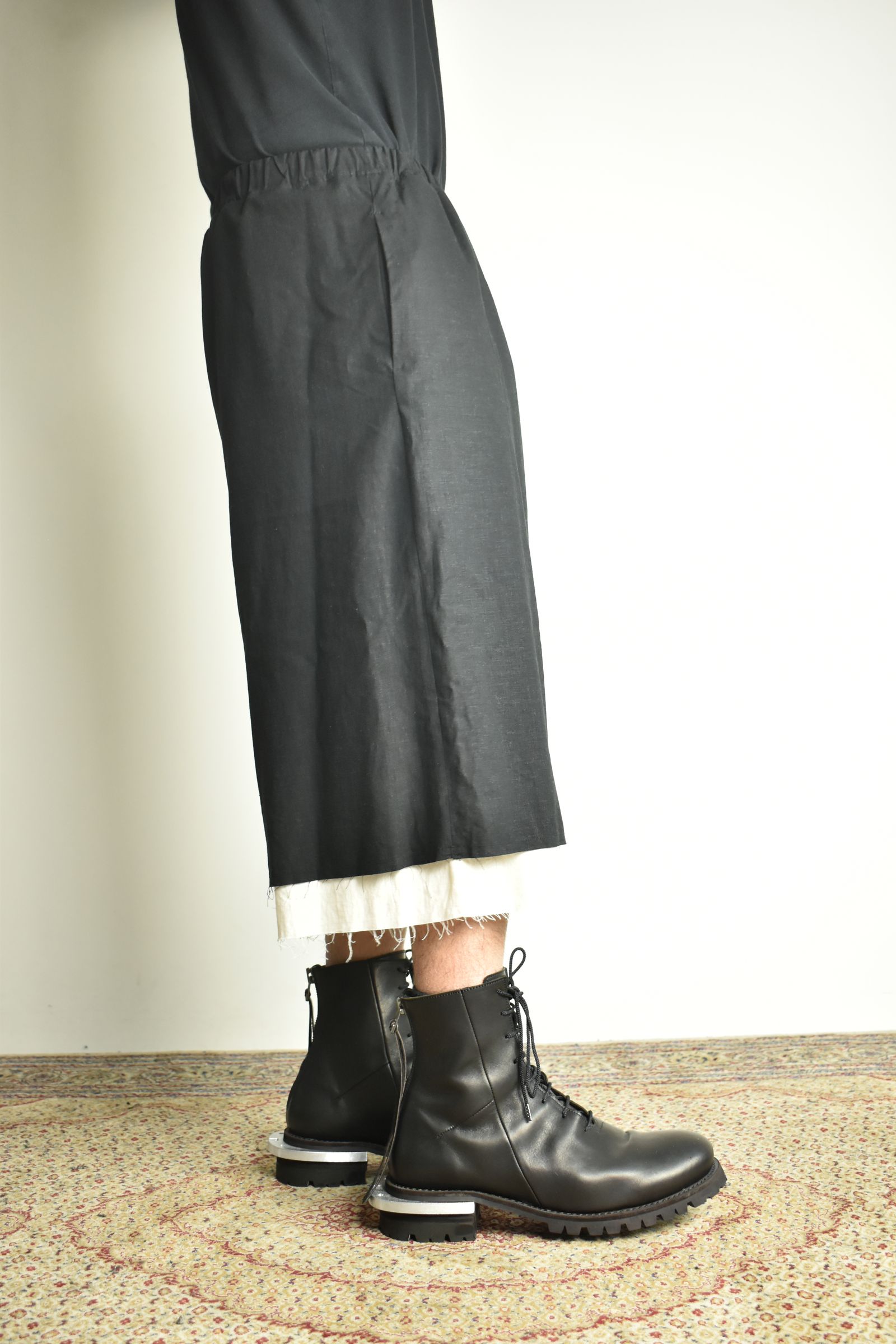 Layerd Easy Half Pants"Black" / レイヤードイージーハーフパンツ"ブラック"