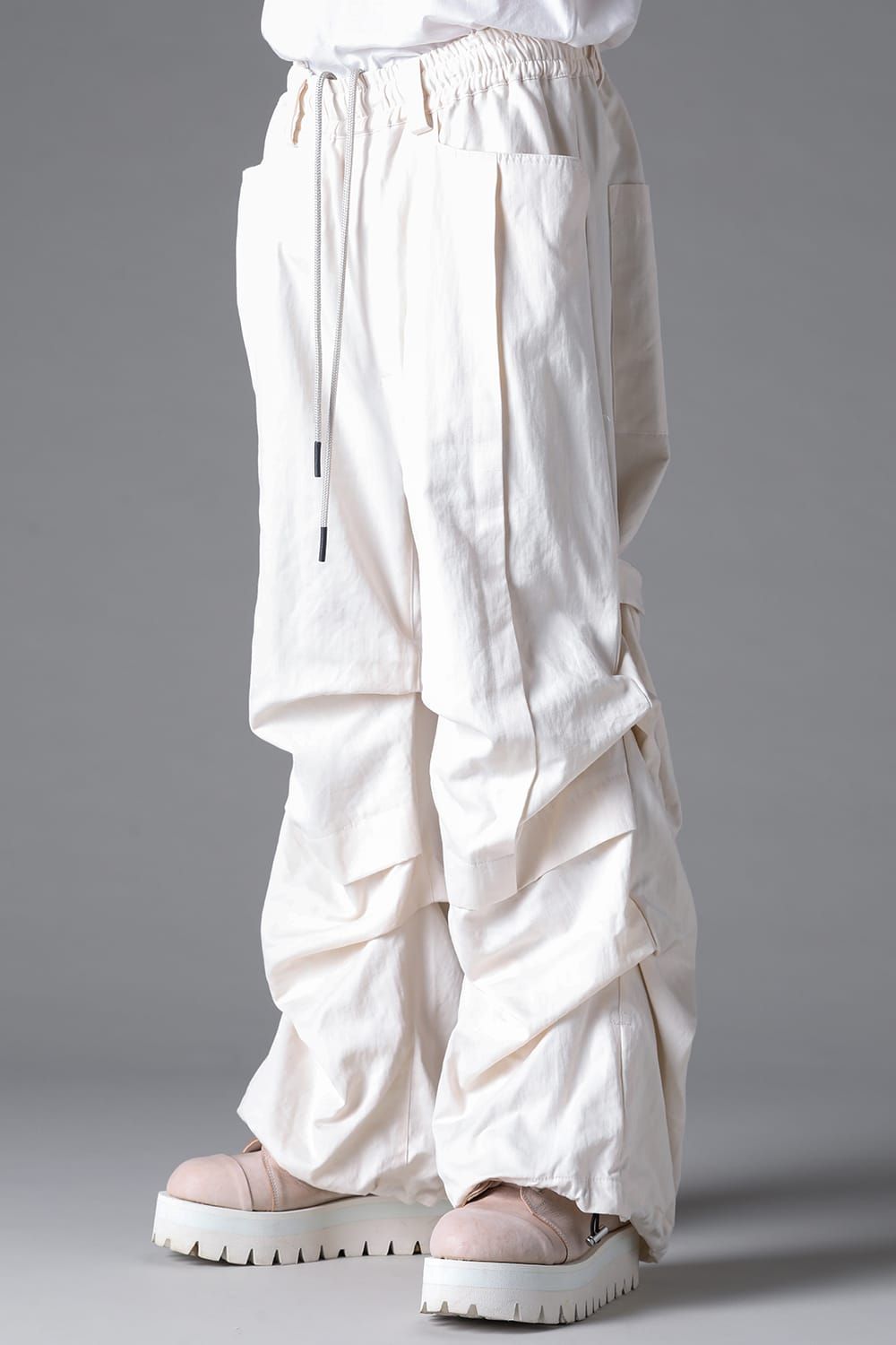 《2026SS先行予約》Tuck Wide Pants"Black / White" / タックワイドパンツ"ブラック/ホワイト"