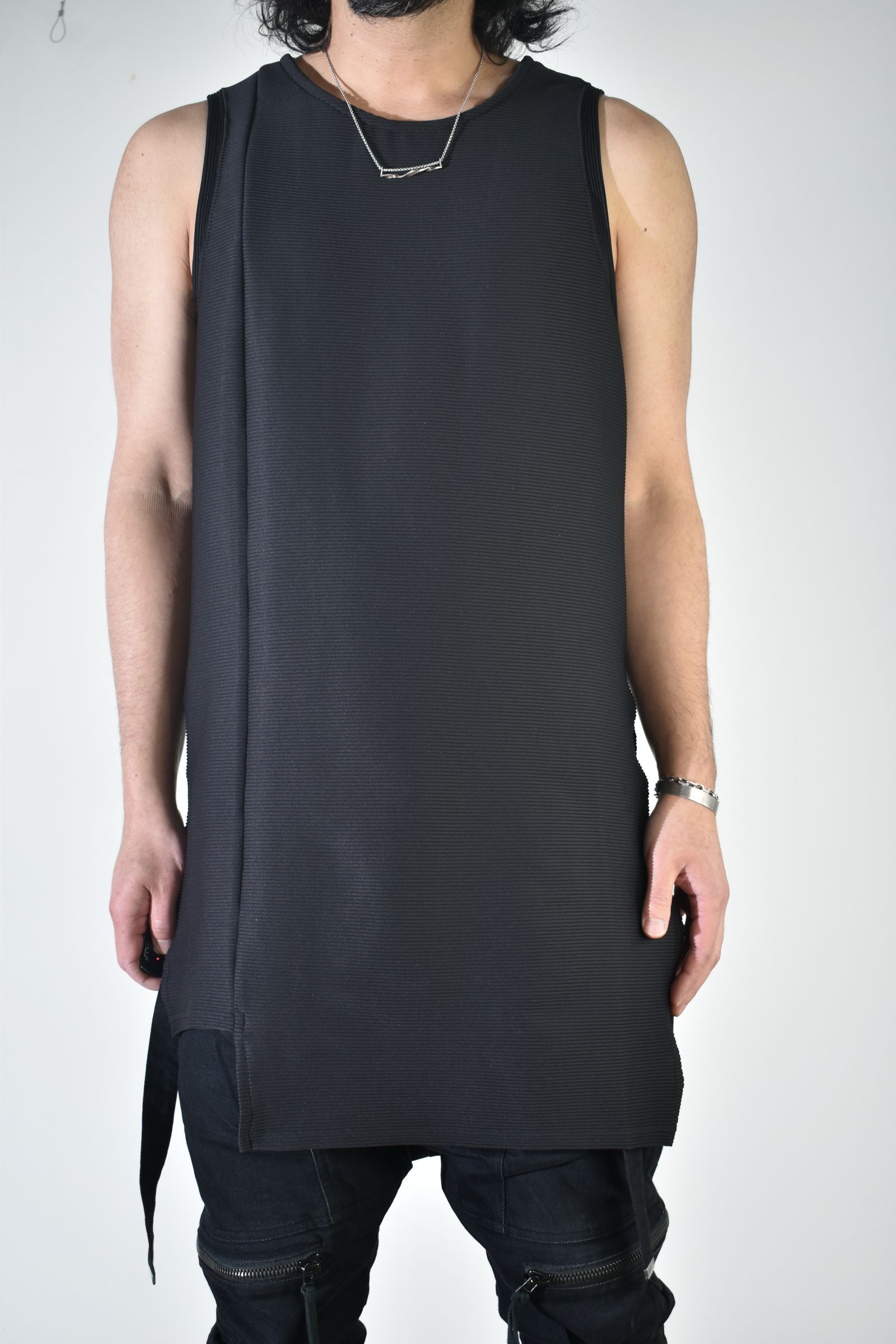 Off Set Extension Tank Top"Black" / オフセットエクステンションタンクトップ"ブラック"