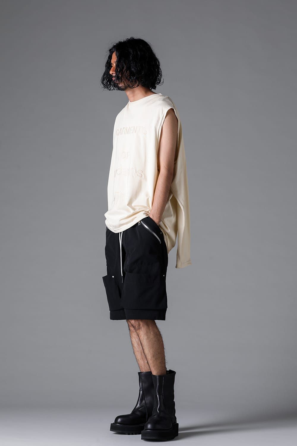 《2026SS先行予約》Stretch Nylon Cargo Shorts"Black" / ストレッチナイロンカーゴショーツ"ブラック"