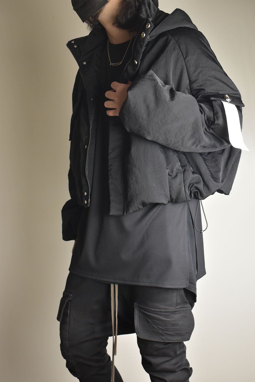 Padding Short Blouson"Black" / パディングショートブルゾン"ブラック"
