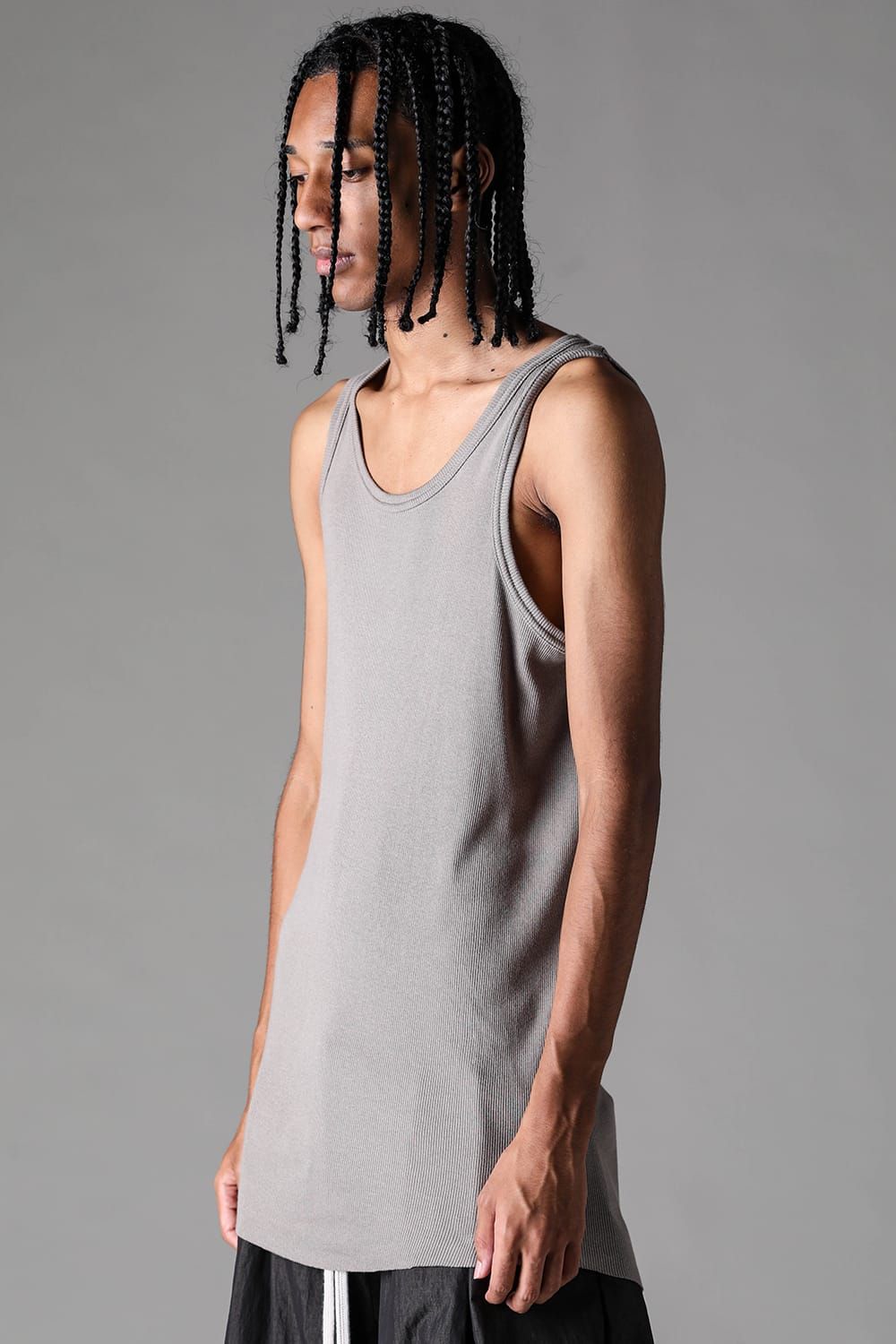 《2027SS先行予約》Regular Rib Tank Top"Greige" / レギュラーリブタンクトップ "グレージュ"