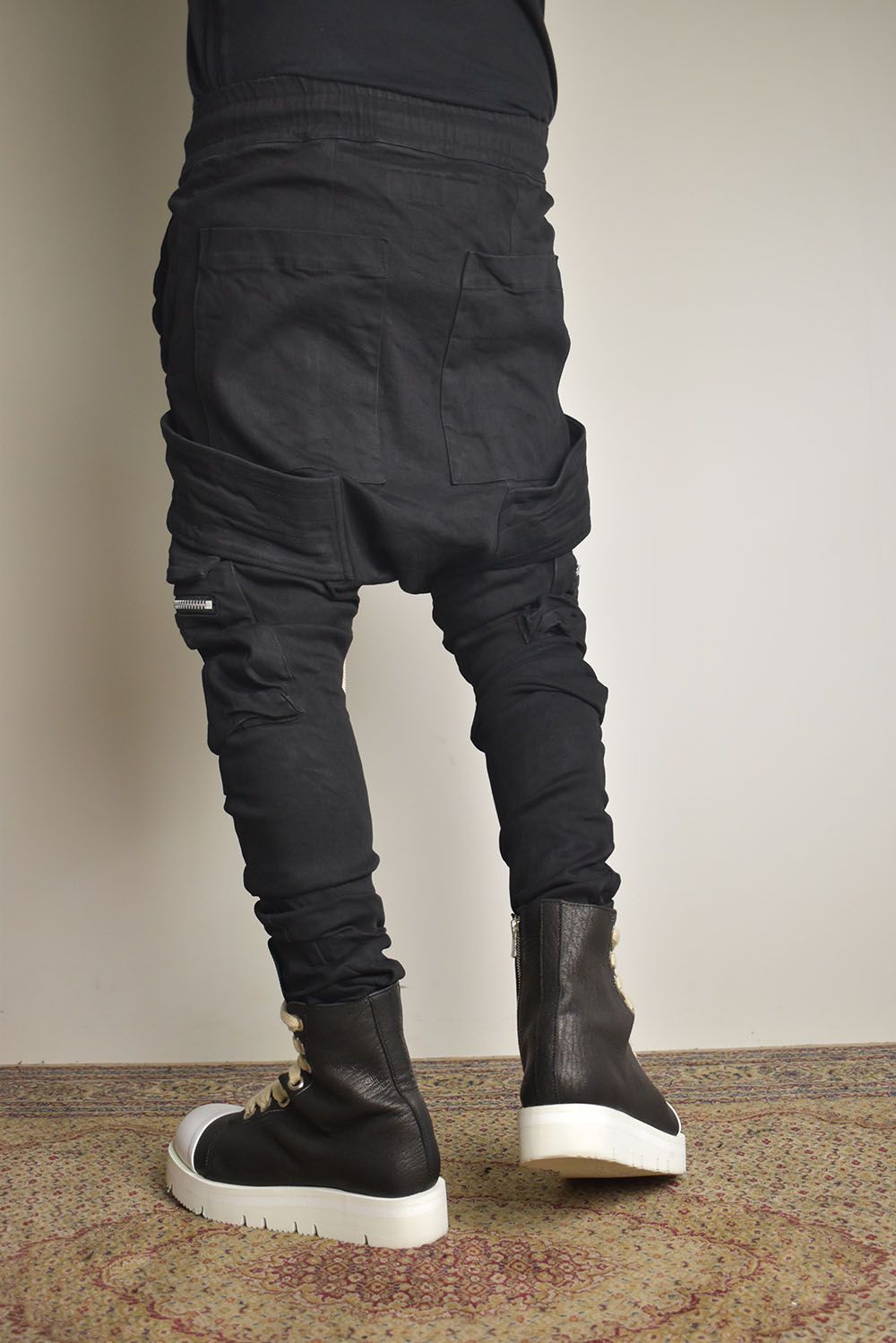 Denim  Cargo Sarouel Skinny"Black"/デニムカーゴサルエルスキニー"ブラック"