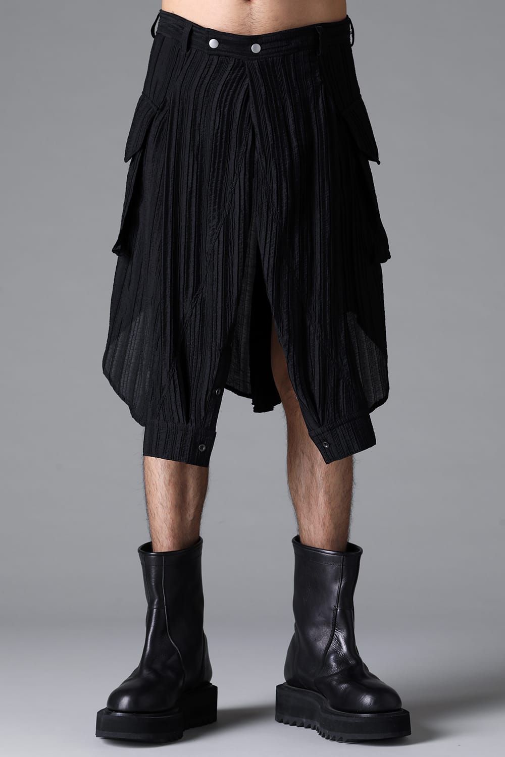 《2026SS先行予約》Sleeve Wrap Skirt"Black / Sand" /スリーブラップスカート"ブラック/サンド"