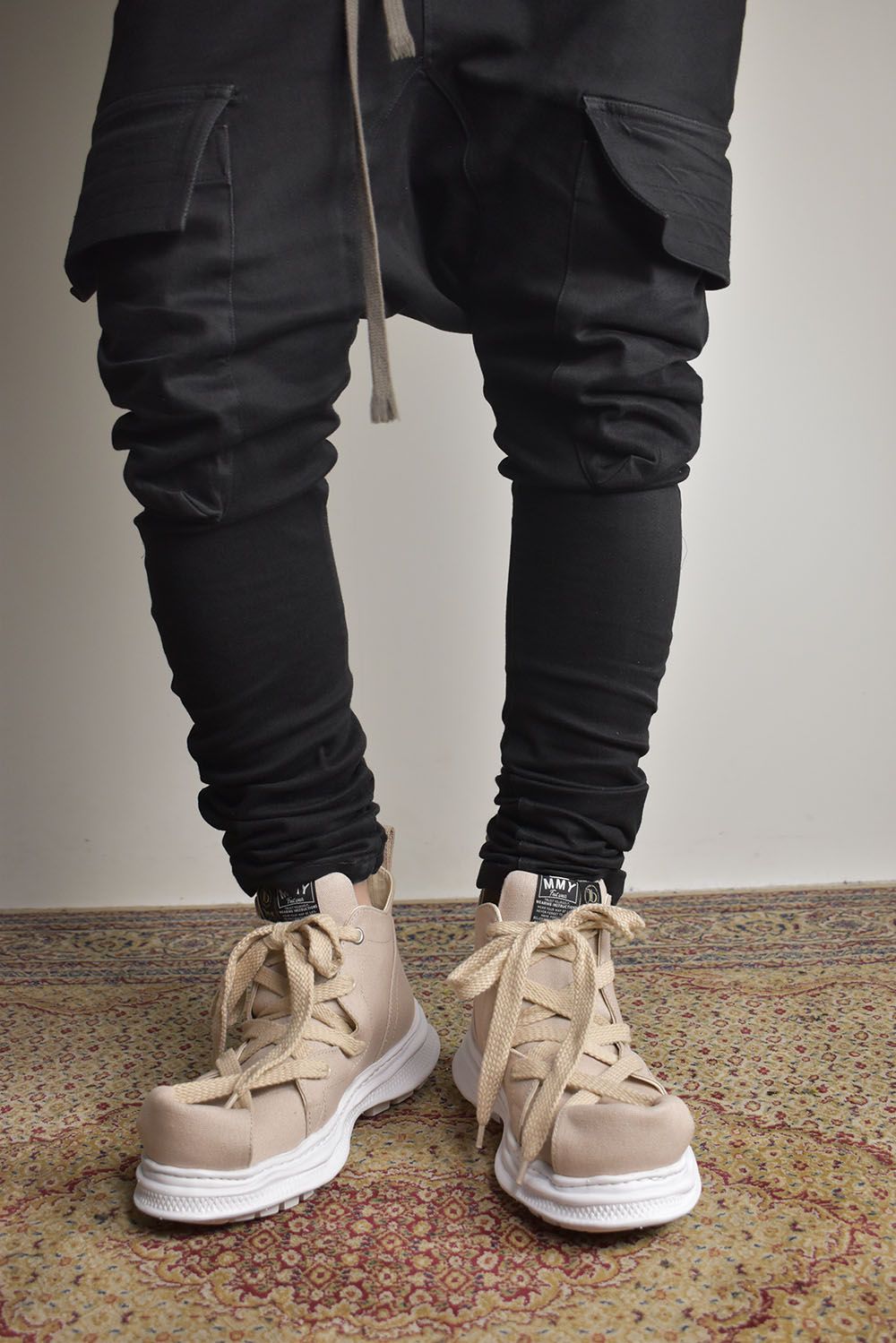 Roll-Tongue Staining  Shose feat. MIHARA YASUHIRO"Beige×Beige"/ロールトゥステイニングシューズ ×ミハラヤスヒロ"ベージュ×ベージュ"