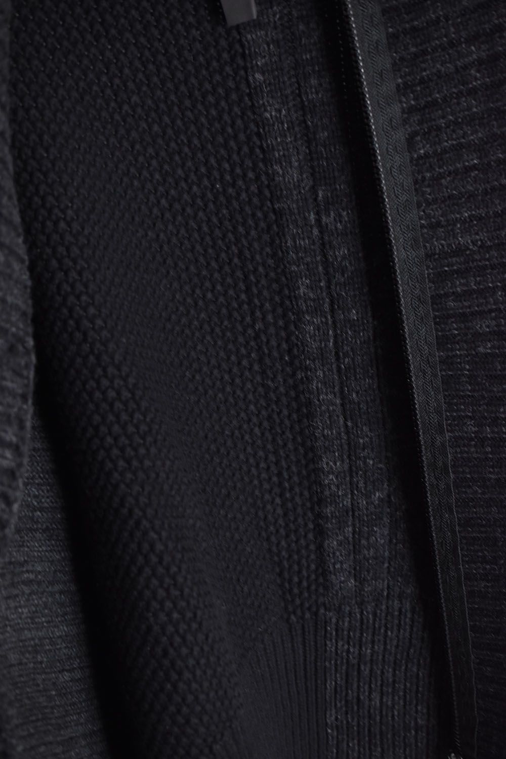 Zip Up Knit Cardigan"Black"/フラグメントジップアップカーディガン"ブラック"