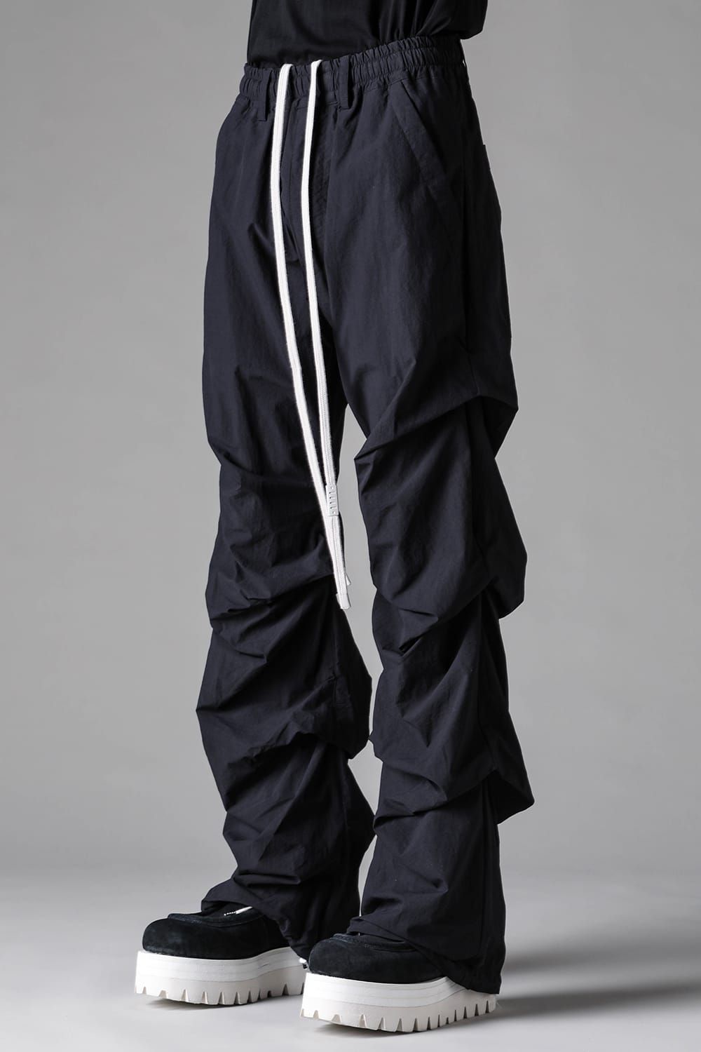 《2027SS先行予約》Tuck Baggy Patns "Black / L.Grey" / タックバギーパンツ"ブラック/ライトグレー"