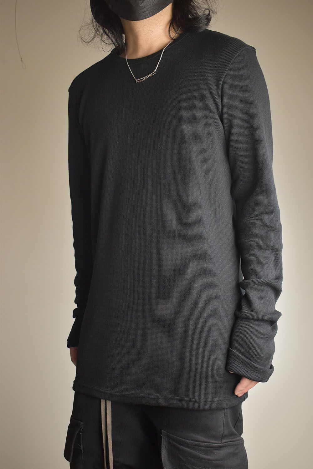 Crew Neck Top"Black" / クルーネックトップ"ブラック"