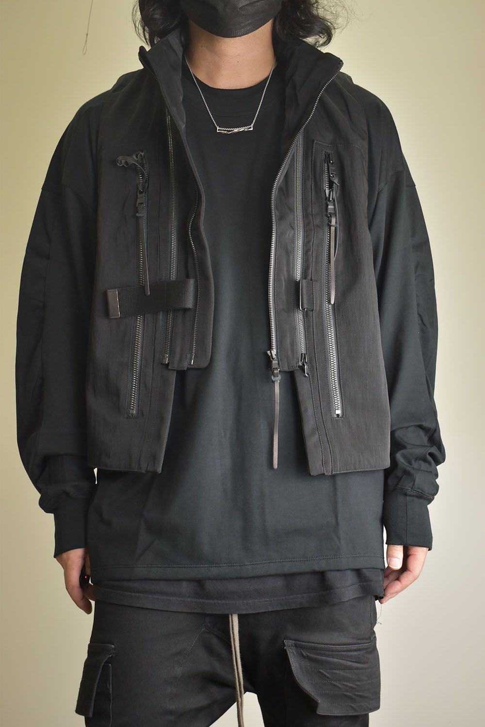 Nylon Wool Twill Tactical Vest"Black" / ナイロンウールツイルタクティカルベスト"ブラック"