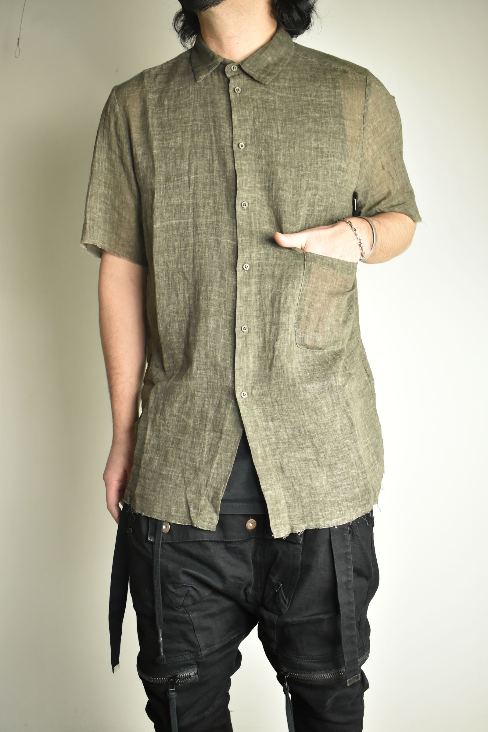 Short Sleeve Shirts"Charcoal Brown" / ショートスリーブシャツ"チャコールブラウン"